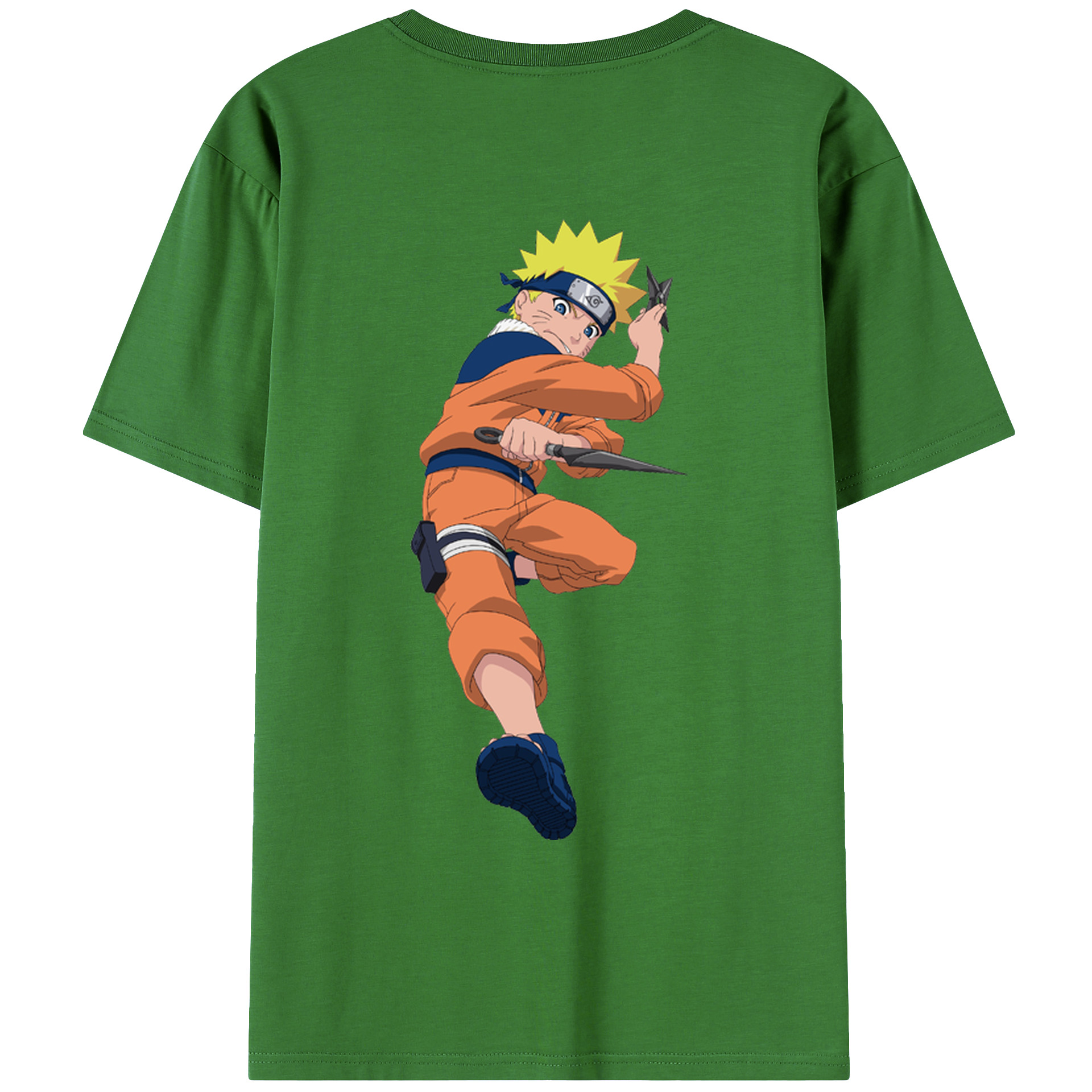（画像用） NARUTO -ナルト- うずまき ナルト Uzumaki Naruto レディース半袖Tシャツ(バックプリント)